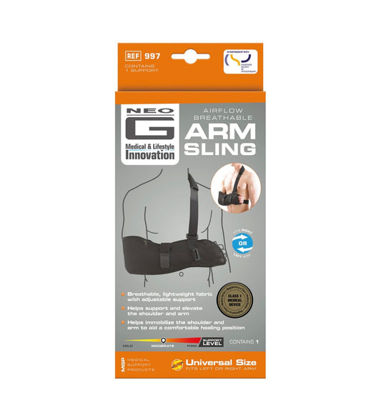 Neo G Breathable Arm Sling – Adjustable Support for Shoulder & Arm Injuries